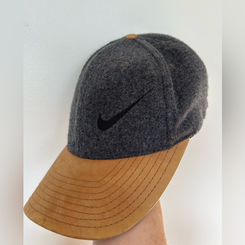 Nike Black and Gray Wool Cap